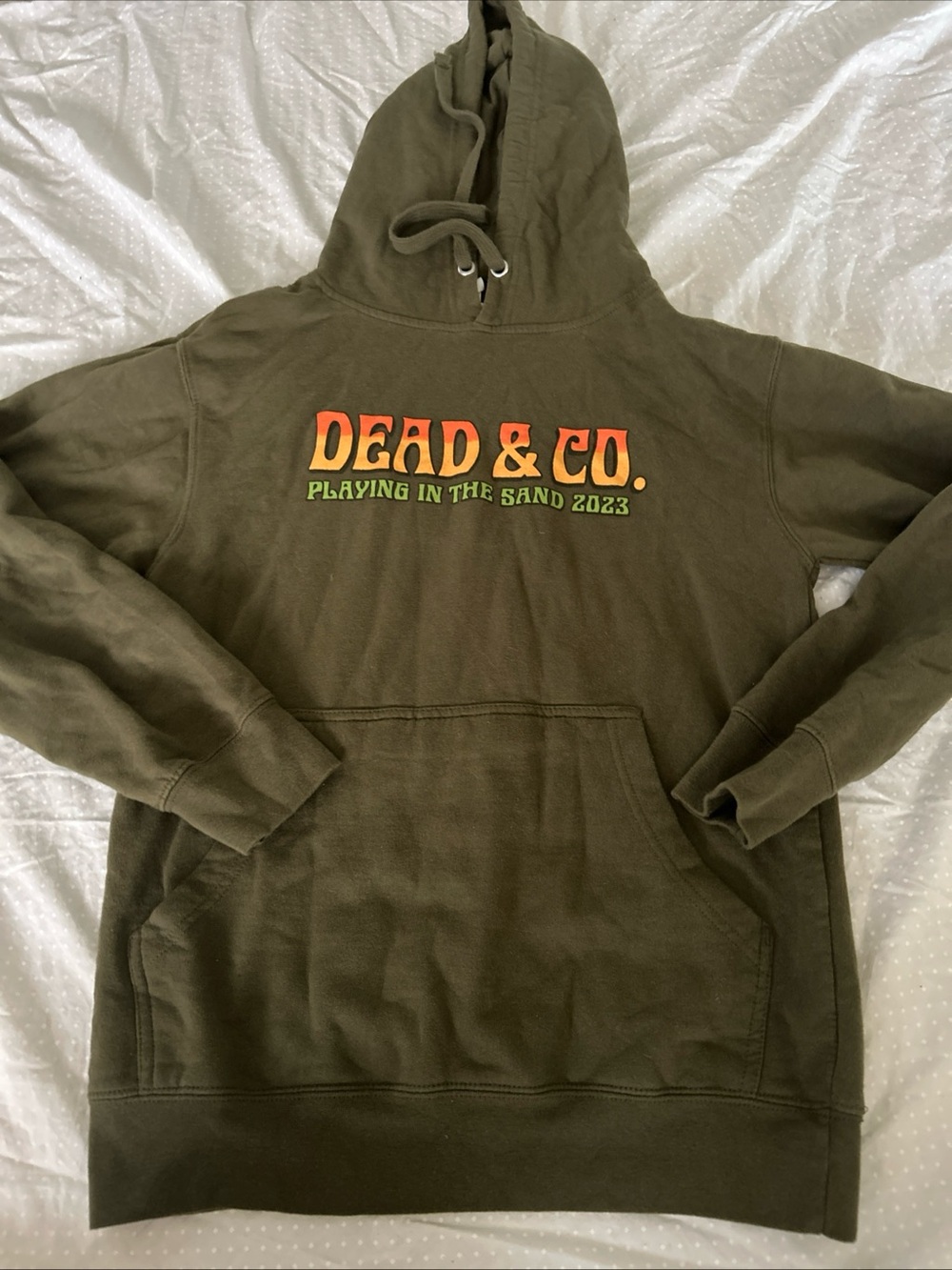 Dead And Co 2023 Playing In The Sand Green Hoodie Men’s Size S